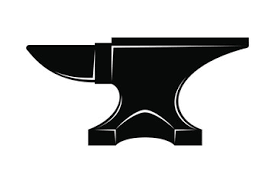 Wall Mural Icon Anvil For Blacksmith Symbol Blacksmith Logo Sign Silhouette Anvil Heavy Industry Vector Illustratio Anvil Blacksmithing Illustration Wall