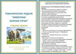 стихи про животных жарких стран для детей 5 6 лет Tematicheskaya Nedelya Zhivotnye Zharkih Stran Zhivotnye Strana Zharkoe