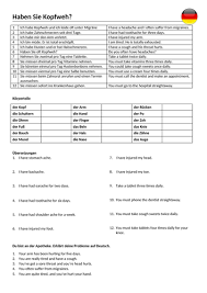 The following is a list of common health problems (ailments and illnesses) with the definition of each word or expression Parts Of The Body And Illnesses Vocabulary Builder Teaching Resources