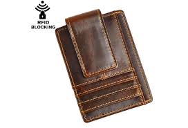 Find deals on trifold wallets for men in apparel accessories on amazon. Leather Rfid Blocking Strong Magnet Thin Wallet Money Clip Front Pocket Wallet Men Accessories Rayvoltbike Com