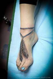 Small Frame Foot Feather Feather Tattoo Foot Feather Tattoos Jewerly Tattoo