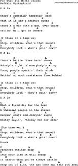 Song Lyrics With Guitar Chords For For What Its Worth Guitar Chords Guitar Chords And Lyrics Guitar Songs