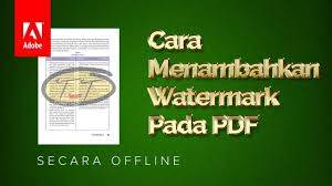 Apakah anda tahu cara menghapus logo watermark dari dokumen pdf? Cara Membuat Watermark Di Pdf Youtube