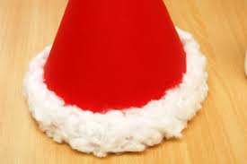 Make sure to include the part of the card with the year so that you'll always have the memento. Santa Cone Hat Kids Crafts Fun Craft Ideas Firstpalette Com