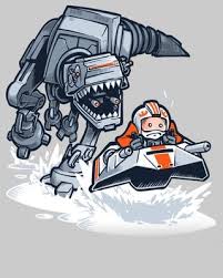 Star Wars And Jurassic Park Mashup Art Jurassic Hoth Geektyrant Star Wars Humor Star Wars Geek Star Wars Art
