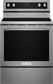 Maybe you would like to learn more about one of these? Kitchenaid 6 4 Cu Ft Self Cleaning Freestanding Electric Convection Range Stainless Steel Kfeg500ess Best Buy