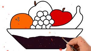 100% free coloring page of bowl of fruit. Fruit Coloring For Kids Fruits Bowl Coloring Pages For K Flickr