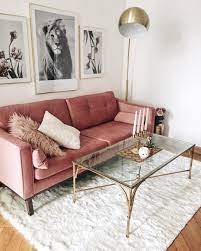Samt Sofa Alva 3 Sitzer Westwingnow Samt Sofa Wohnzimmer Sofa Samtsofa