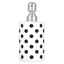Black And White Soap Dispenser Black And White Polka Dot Pattern Soap Dispenser Toothbrush Holder Zazzle Com Soap Dispenser Polka Dot Pattern Soap