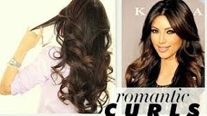 Kalyss 24 long black curly synthetic hair wigs for black women middle parting natural looking lightweight high temperature synthetic fibers full hair wigs. Kim Kardashian Big Curls Tutorial Cute Long Hairstyles How To Blow Dry Curl Your Hair Youtube