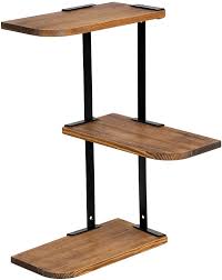 Make use of every corner of the room with this corner bookcase. Songmics 3 Tier Corner Wall Shelf