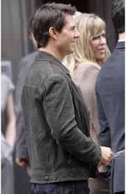 View yourself with tom cruise hairstyles. Jack Harper Oblivion Tom Cruise Grey Suede Leather Jacket Movies Jacket