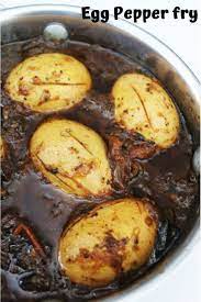 Egg Pepper Fry Pepper Egg Fry Pepper Egg Masala Spicy Egg Masala Stuffed Peppers Egg Recipes Indian Egg Masala
