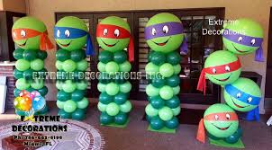 Tmnt Ninja Turtles Balloon Decorations Ninja Turtles Party Ideas Balloon Columns And Sculptures Wit Tmnt Birthday Ninja Turtles Birthday Party Ninja Birthday