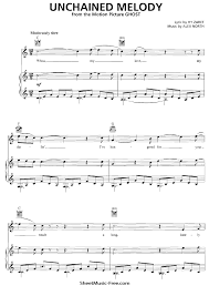 We give you 3 pages music notes partial preview, in order to continue read the entire unchained melody a cappella sheet music you need to signup, download music sheet notes in pdf format also available for offline reading. Unchained Melody Sheet Music Piano From Ghost Sheetmusic Free Com