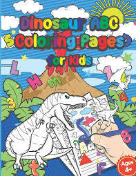 Dino coloring pages apk content rating is everyone and can be downloaded and installed on android devices supporting 21 api and above. Dinosaur Abc Coloring Pages For Kids Fine Motor Skills And Swing Exercises Coloring Book Tracing The Alphabet A Z Kindergarten And Preschool Preparation Kids Ages 4 6 Paperheart Hellen S 9798604981306 Amazon Com Books