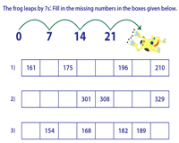 Skip Counting By 7s Worksheets