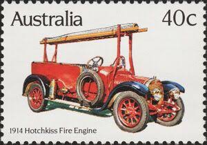 Hotchkiss fire engine, 1914