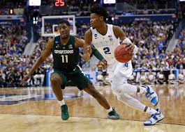 Henry louis aaron (born february 5, 1934), nicknamed hammer or hammerin' hank, is an american retired major league baseball (mlb) right fielder who serves as the senior vice president of the atlanta braves. Duke Forward Cam Reddish 2 Drives Around Michigan State Forward Aaron Henry 11 During The F Las Vegas Review Journal