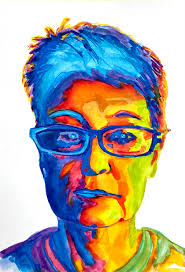 Art challenge colourful self painting