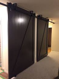 Maybe you would like to learn more about one of these? Midnight Brown Solid Colour Z Bi Parting Doors Hung From The Ceiling Handmade From Goatgear In Vernon B Hanging Barn Doors Sliding Door Hardware Diy Barn Door