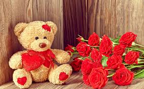 Sharing the collection of fresh blossoming flowers can make your beloved one's day filled with positive thoughts, happiness, and joy. I Love You Red Rose Flowers And Teddy Full Hd Wallpapers Teddy Bear Wallpaper Hd For Desktop 1920x1200 Wallpaper Teahub Io