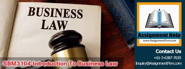 Sbm3104 Introduction To Business Law Assignment Api Collage Australia Business Law Studying Law Law