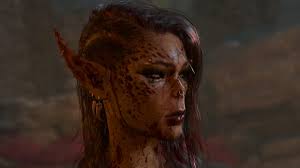 Felt like posting my Barb/Monk tav after a bloody battle : r/BaldursGate3