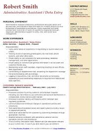 Check spelling or type a new query. Administrative Assistant Data Entry Resume Samples Qwikresume