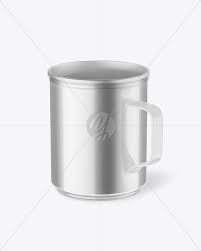 A cup is a small open container used for drinking and carrying drinks. Metallic Mug Mockup In Cup Bowl Mockups On Yellow Images Object Mockups