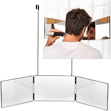The fade haircut has become even more diverse to let all sass men show off their unique sense of fashion. Buy The Barbering Co 3 Way Mirror Real Glass Trifold Mirror For Self Hair Cutting Styling Diy Haircut Tool To Cut Trim Or Shave Your Head Neckline
