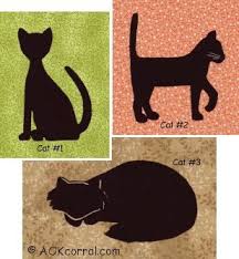 Cat silhouette block applique pattern. Cat Applique Patterns For Quilts Embroidery Crafts Cat Quilt Patterns Cat Quilt Cat Applique