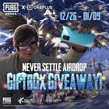 Pubg Mobile Never Settle Enter Our Airdrop Giftbox Giveaway And You Could Win One Of Our Super Special Airdrops Featuring A Oneplus 8t 256gb Https Bit Ly 38lwobj Facebook