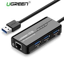 Ugreen Usb 3 0 Ethernet Adapter 3 Port Usb 2 0 Hub 1000mbps Internet Usb To Rj45 Gigabit Network Card Lan Adapter Ethernet Usb Usb Android Tv Nintendo