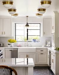 Farmhouse flush mount light over kitchen sink. Hicks Pendants Transitional Kitchen The Roof Over My Head