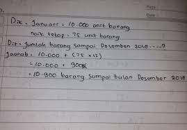 Bulan januari hingga disember 2012. Suatu Perusahaan Pada Bulan Januari 2018 Memproduksi 10 000 Unit Barang Pada Bulan Bulan Brainly Co Id