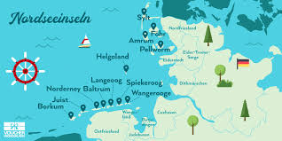 Alle länder auf der karte. Die 12 Schonsten Nordseeinseln In Deutschland Mit Karte