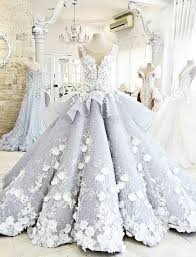 Grey Prom Dresses Long Prom Dresses Pretty Ball Gown Flowers Long Quinceanera Dress Backless Princ Ball Gowns Wedding Wedding Dresses With Flowers Ball Gowns