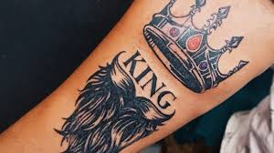 Maybe you would like to learn more about one of these? Crown Tattoo King Tattoo King Crown With Beard Tattoo Youtube