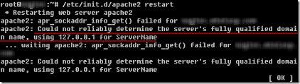 解決啟動apache 網站伺服器時找不到servername 的問題 The Will Will Web