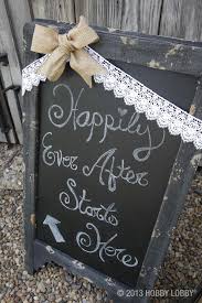 Good condition, no cracks or breaks, minor wear on the edges, chalkboard shows residue & use but works fine. Pin By Hobby Lobby On Rustic Wedding Decor Wedding Chalkboard Signs Chalkboard Wedding Wedding Signs
