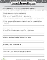 Punctuation Practice Education Com Compound Sentences Grammar Sentences Sentences