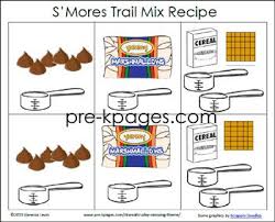 Printable Smore Trail Mix Recipe Rebus Recipe For