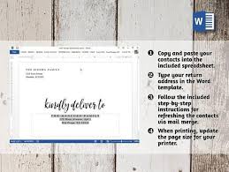 Wedding Address Envelope Template For Microsoft Word Mail Etsy Addressing Envelopes Wedding Envelope Addressing Template Addressing Envelopes
