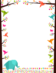 Clip art, page border, and vector graphics. Printable Origami Border Use The Border In Microsoft Word Or Other Programs For Creating Flyers Invitations Clip Art Borders Page Borders Borders And Frames