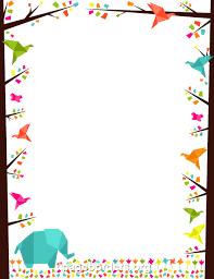 Printable stationery sheets letter papers and border pages are designed for hand writing or word processing but you can also use them for cut and paste crafts menus recipes or scrapbook pages. Printable Origami Border Use The Border In Microsoft Word Or Other Programs For Creating Flyers Invitations Clip Art Borders Page Borders Borders And Frames