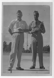 Photograph of Sergeant Albert Dixon being welcomed home from the Korean  War, Manchester, Georgia, 1953