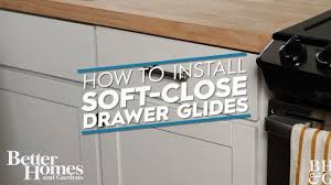 how to install soft close drawer glides