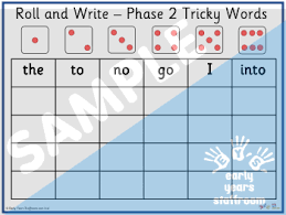 Phase 2 tricky words pairs matching pairs. Roll And Write Phase 2 Tricky Words Download Resource Early Years