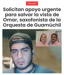 Integrantes de la Orquesta de Guamúchil solicitaron el apoyo de la  ciudadanía para su compañero Omar Ruelas Quintero, saxofonista que enfrenta  una complicada situación de salud. Una infección en su ojo se